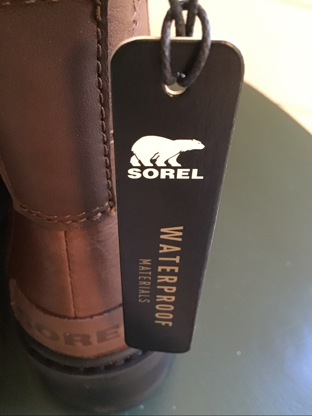 NWT Sorel Joan Now Chelsea Velvet Tan/Black Waterproof Boot Sz 7.5 - Picture 7 of 8